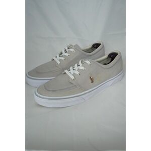 Polo Ralph Lauren‎ Canvas Sneakers Men's Shoes Size 11.5 Lace Up Gray Faxon X